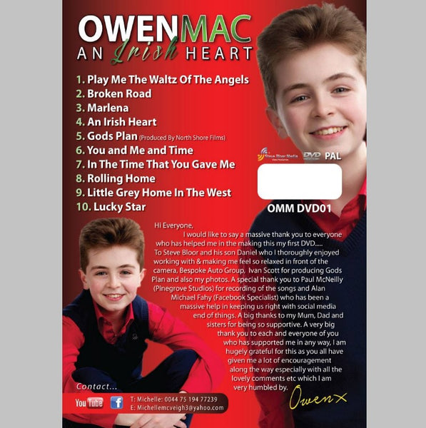 'An Irish Heart' DVD by Owen Mac